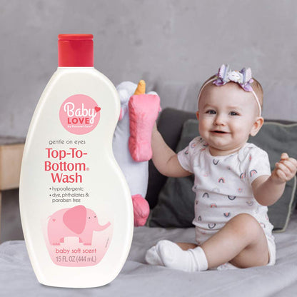Baby Love Top to Bottom Wash 15oz - Gentle Baby Cleanser