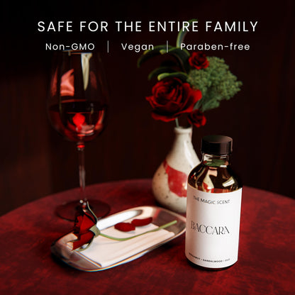 The Magic Scent Baccara Diffuser Oil – Luxury Hotel & Home Scents Inspired by Baccarat Rouge (8.5 fl oz / 250 mL)