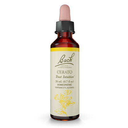 Cerato Bach Original Flower Remedy – Trust Intuition (20 mL) – Vegan, Gluten Free, Sugar Free