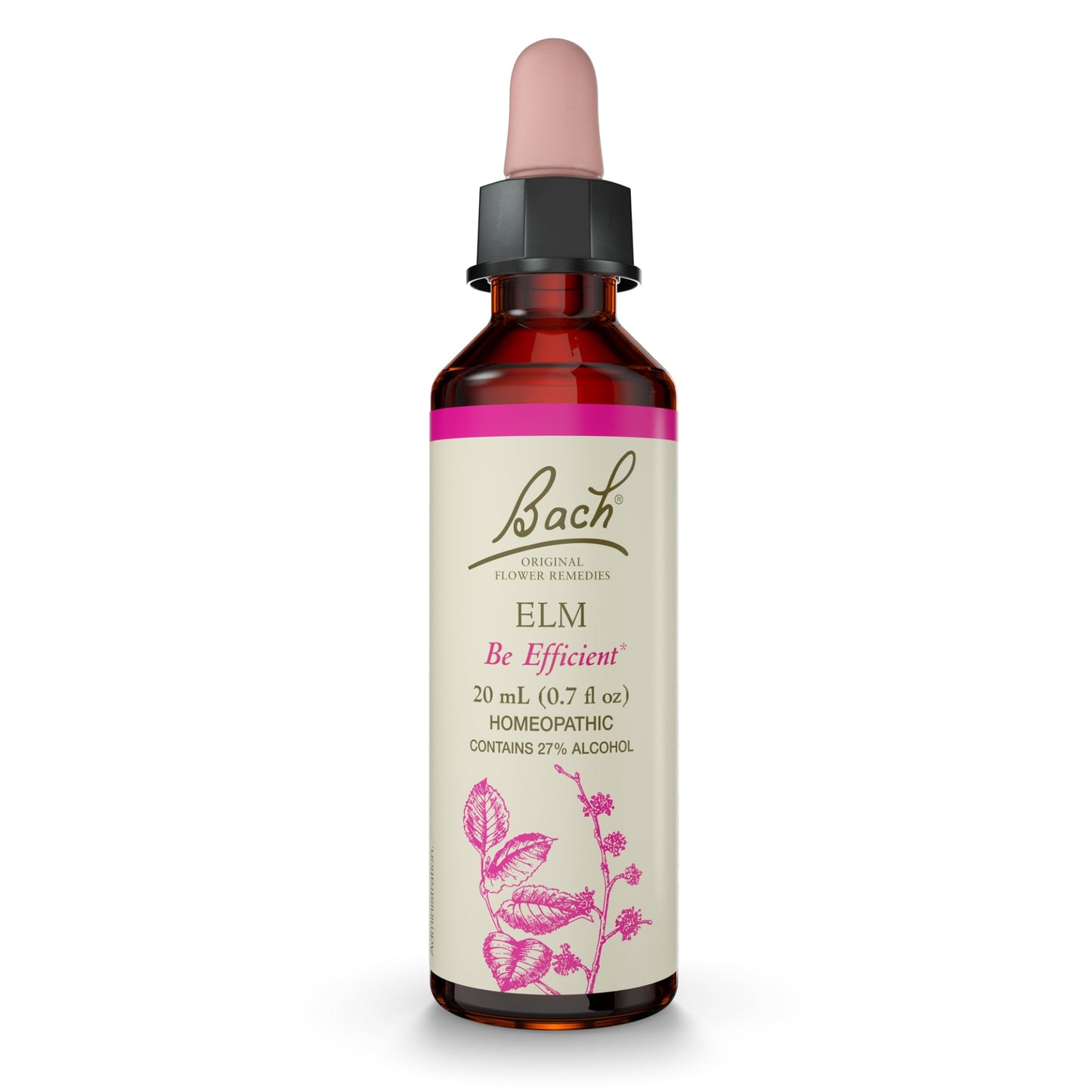 Bach Elm Original Flower Remedies – Be Efficient & Emotional Balance (20mL)