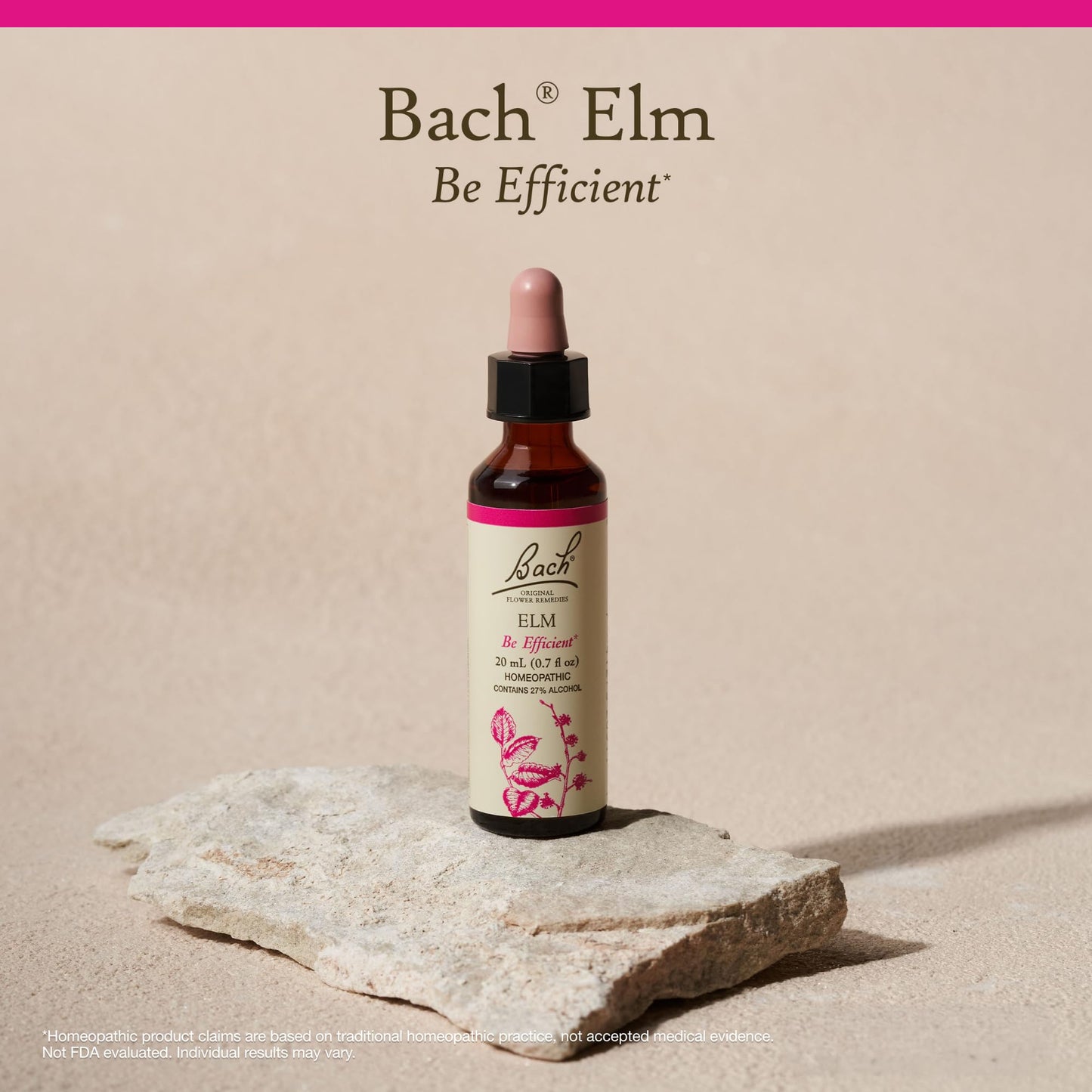 Bach Elm Original Flower Remedies - Be Efficient | 20mL Dropper