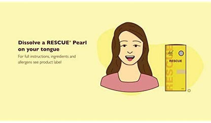 Bach Rescue Pearls - Orange Vanilla Stress Relief, Homeopathic, Gluten & Sugar-Free (6x28)