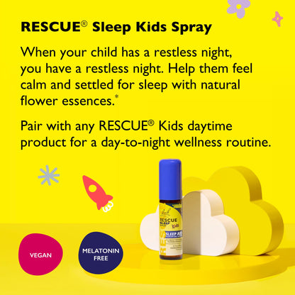Bach RESCUE Sleep Kids Spray - Melatonin-Free Sleep Aid for Children | 20mL