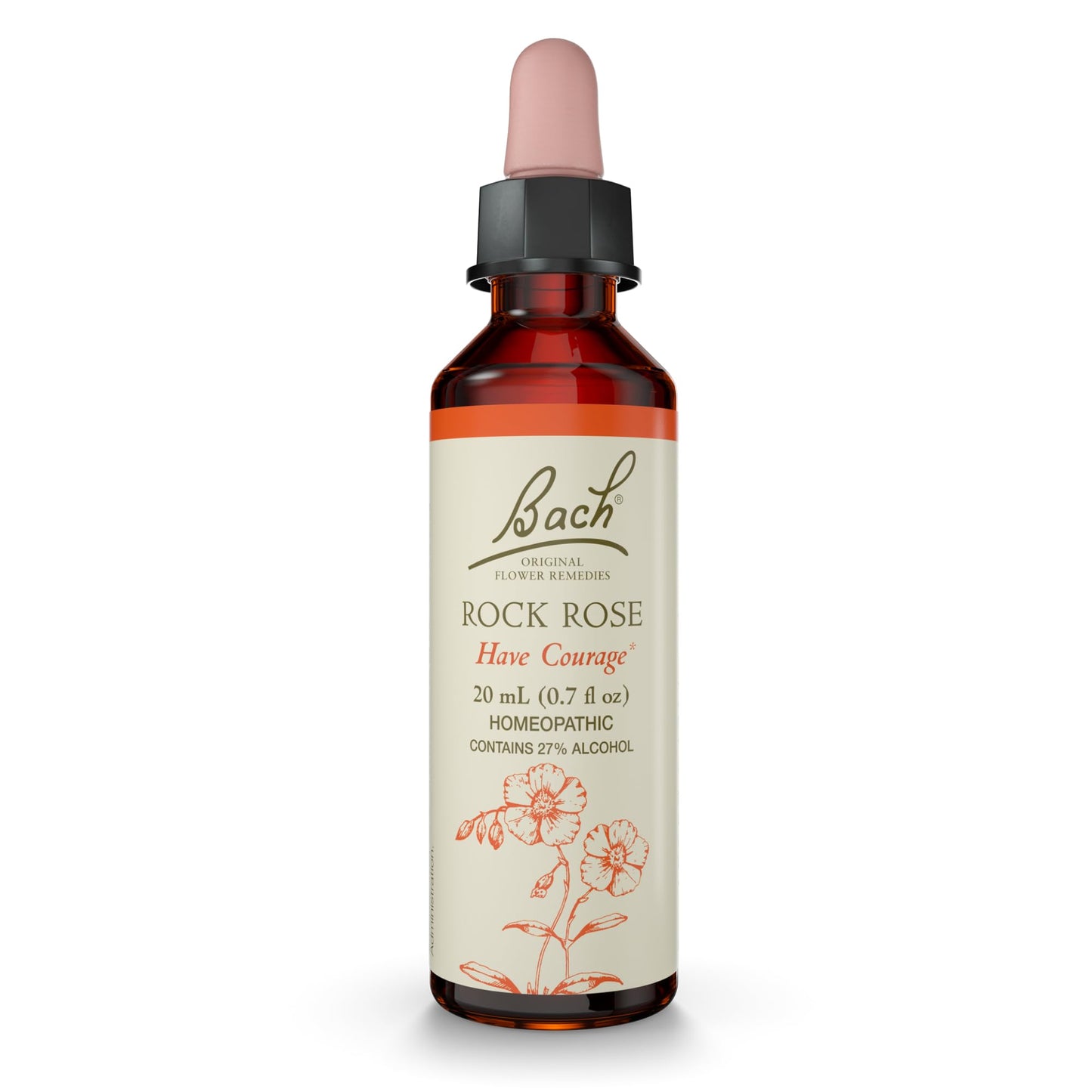 Bach Original Flower Remedies: Rock Rose – Have Courage | 20mL Dropper