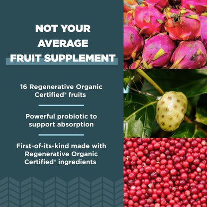 Ancient Nutrition ROC SuperFruits Capsules – Gut & Immune Health, 60 Count