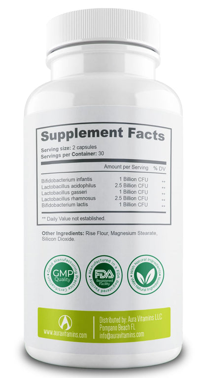 BACTICURE Original Natural Probiotic Capsule – Probiotic Supplement, 60 Count