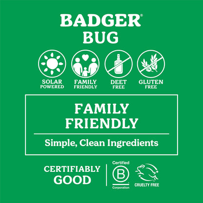 Badger Bug Repellent Stick – All-Natural Citronella Mosquito Repellent (2-Pack)