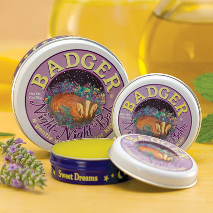 Badger Night Night Balm - 2 oz Tin | Organic Kids Sleep Aid & Bedtime Ritual