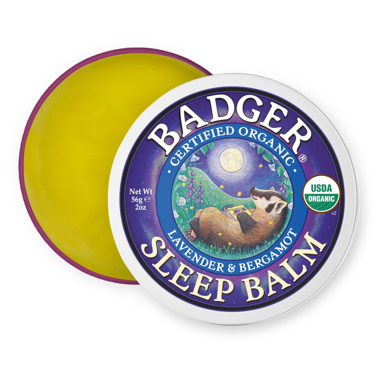 Badger Sleep Balm – Lavender & Bergamot for Relaxing Nights | 2 oz