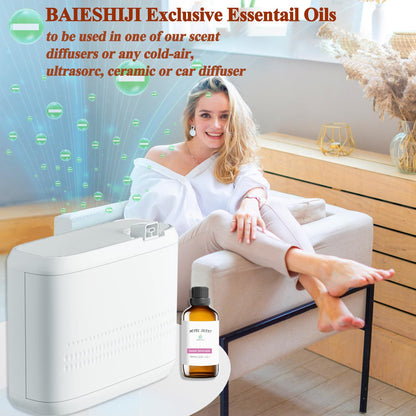 BAIESHIJI Santal Scent Essential Oil for Diffusers – Luxury Hotel-Grade Woodsy Aroma