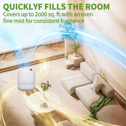 BAIESHIJI Smart Scent Air Machine — 2000 sq ft Cold Diffusion Diffuser + Roy Tranquility Oils