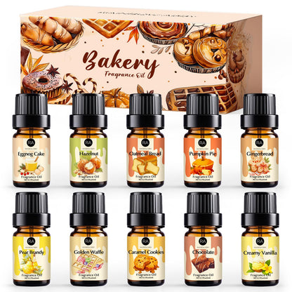 Bakery Essential Oils Set – RAINBOW ABBY Fragrance Oils for Diffusers & Candles