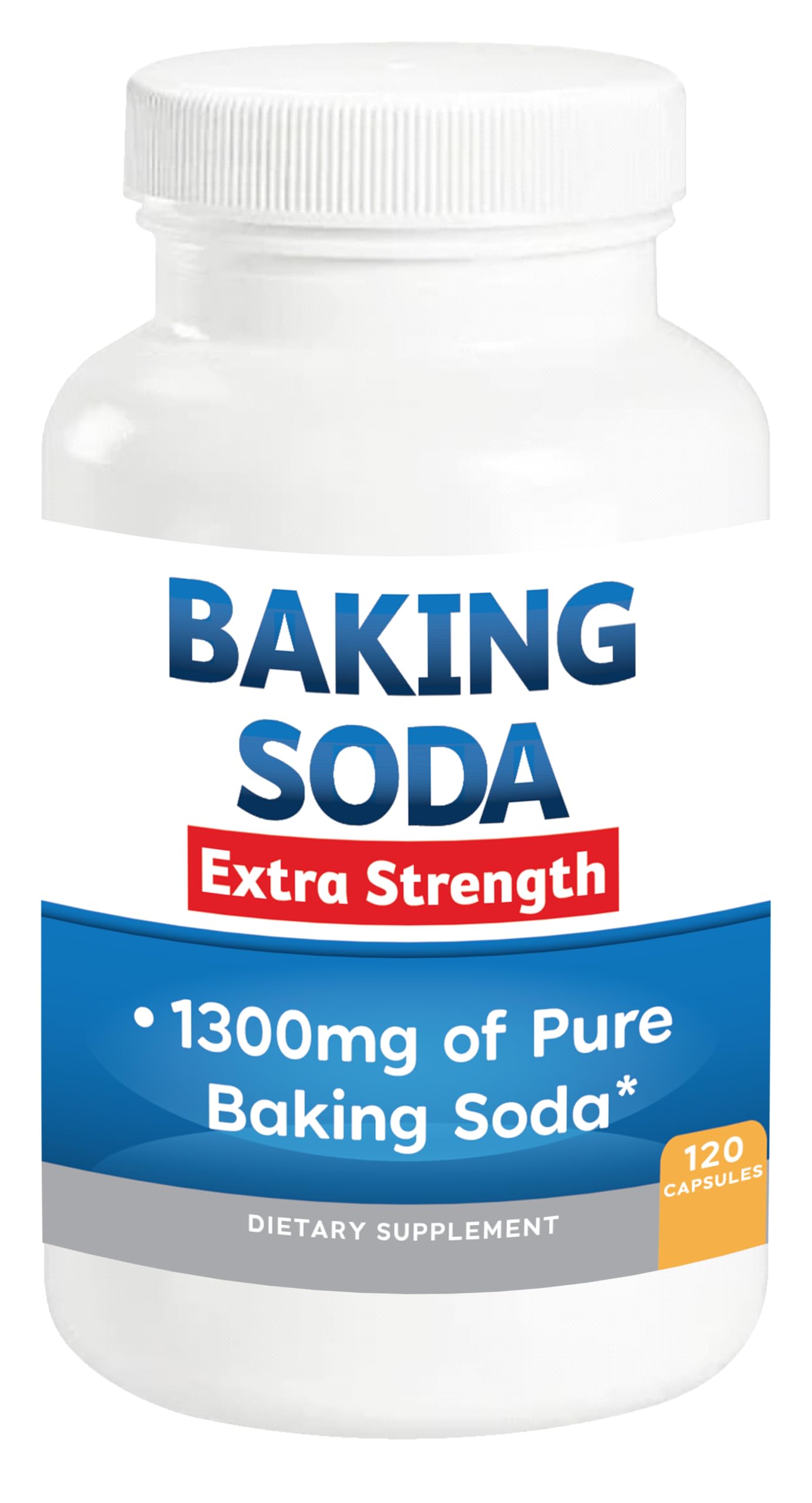 Baking Soda Aluminum Free 1300mg – Extra Strength Organic Capsules