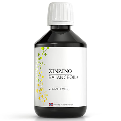 Zinzino BalanceOil+ Vegan Lemon – Marine Micro-Algae, Olive Oil & Vegan D3, 300 ml