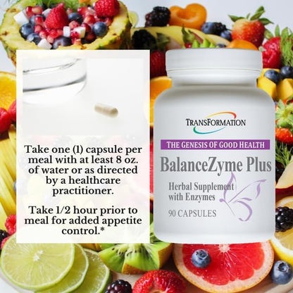 BalanceZyme Plus for Women & Men | Garcinia Cambogia Enzyme Blend, 90 Capsules