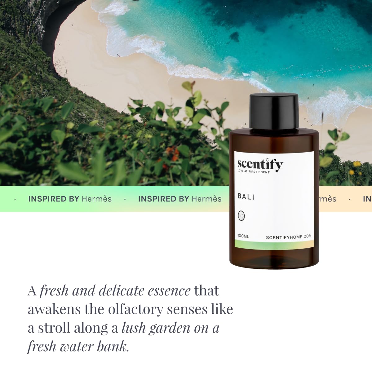 Scentify Bali Aroma Oil Refill for Diffusers – Lemon, Amber & Woody 100ml