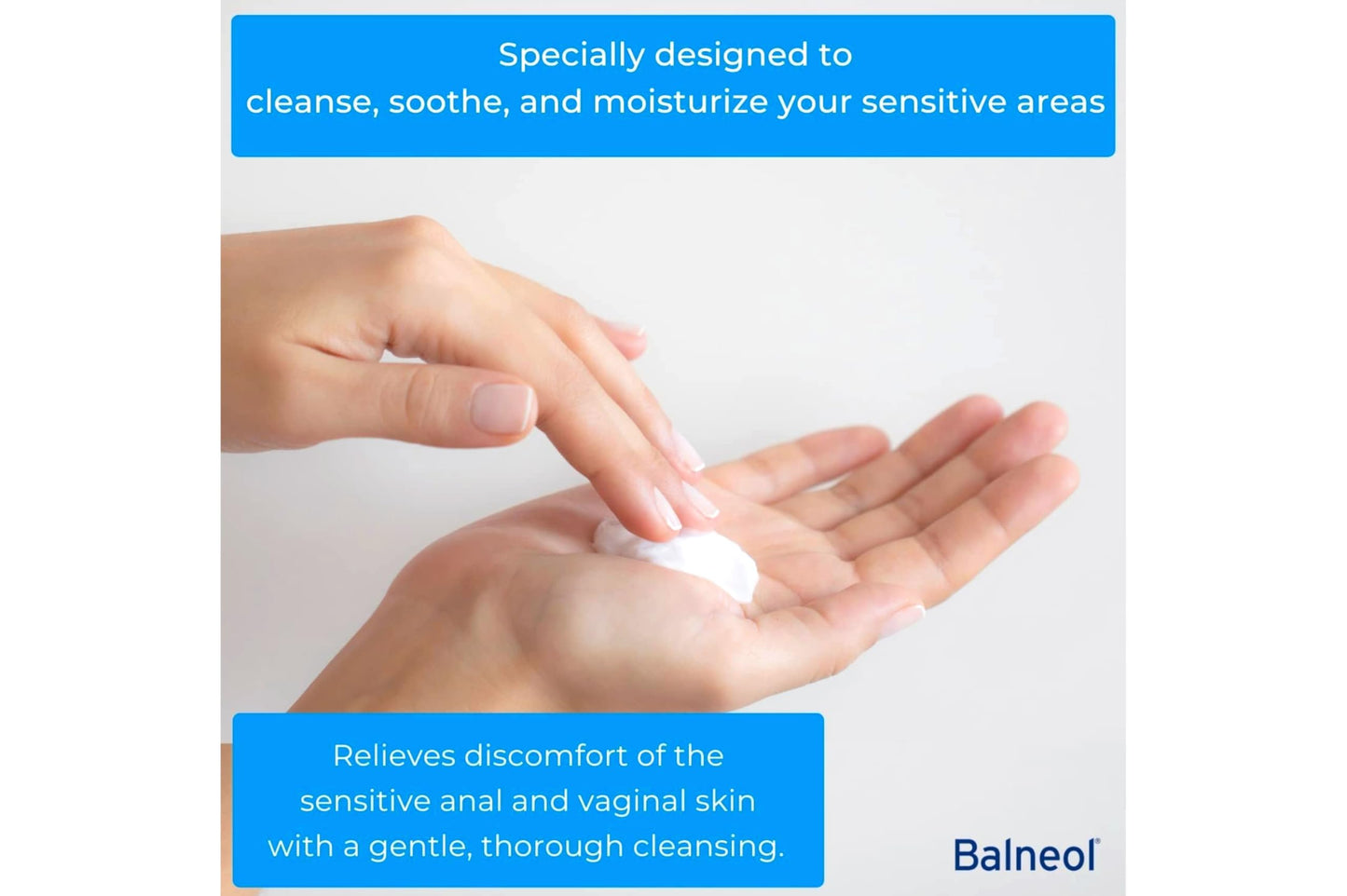 Balneol Hygienic Cleansing Lotion for Sensitive Areas | Gentle, Non-Medicated Relief | USA-Made 3 oz
