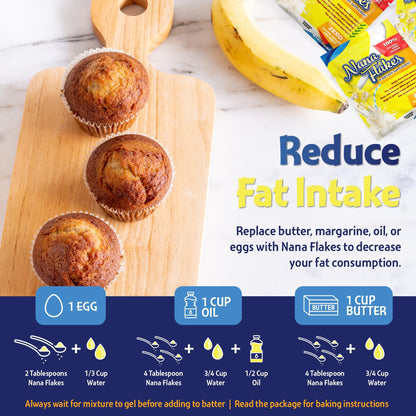 Nutritional Designs Nana Flakes Banana Powder – 50 Single-Serve Packs, Natural Banana Flakes Medical Food