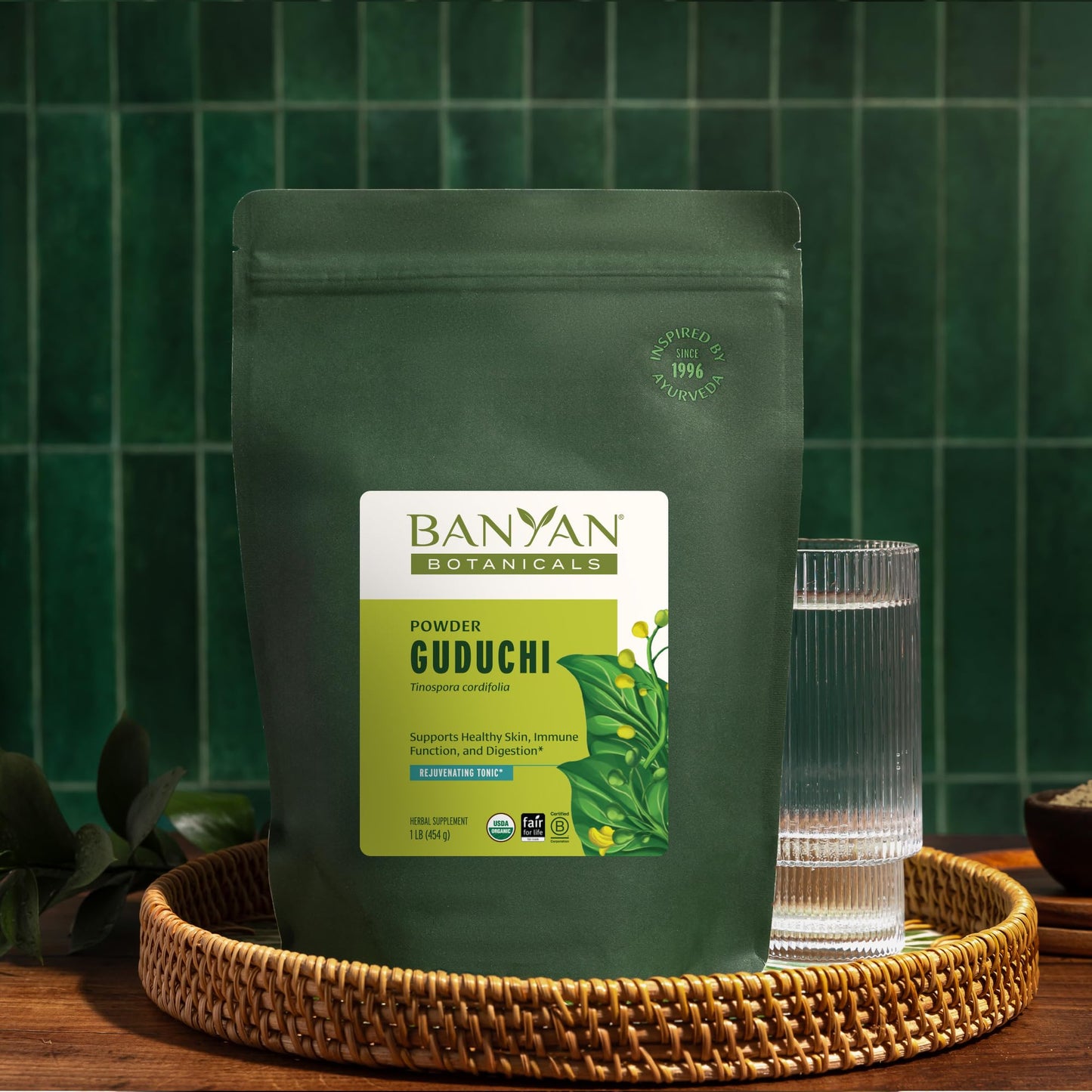 Banyan Botanicals Guduchi Powder – Organic Immune Support & Digestive Health, 1 lb | Non-GMO, Sustainably Sourced, Vegan