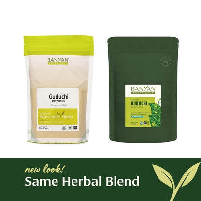 Banyan Botanicals Guduchi Powder – Organic Immune Support & Digestive Health, 1 lb | Non-GMO, Sustainably Sourced, Vegan