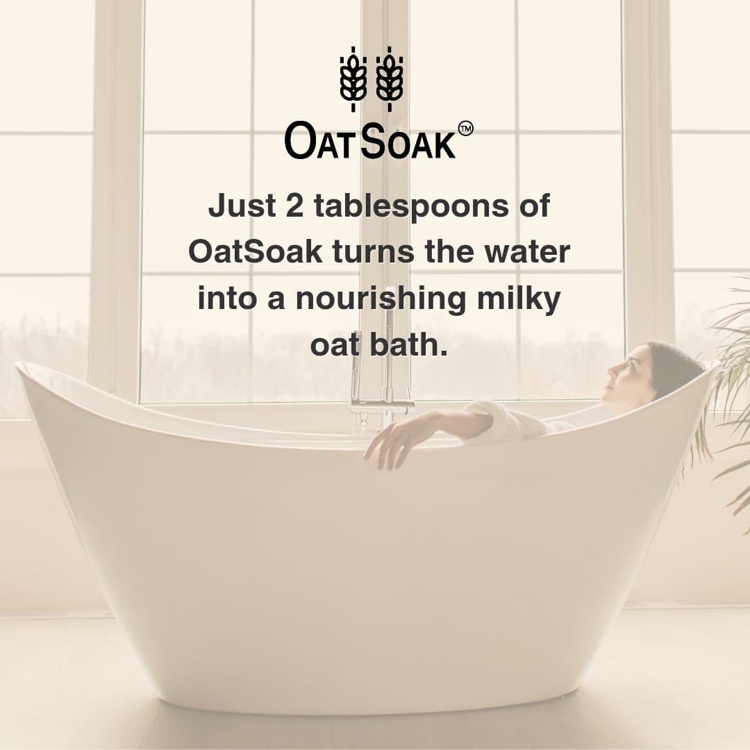 Bare Boutique OatSoak Colloidal Oatmeal Bath Additive – Fragrance Free, 100% Scottish Oats