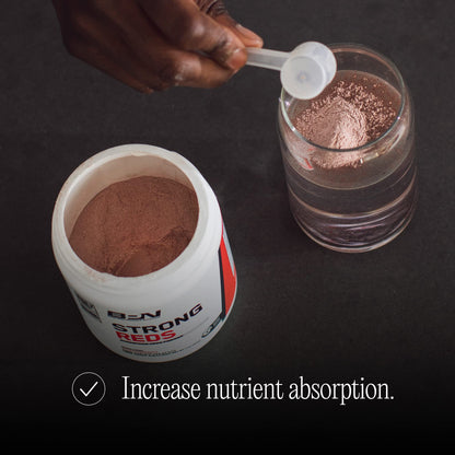 BARE PERFORMANCE NUTRITION Strong Reds Superfood Powder - Strawberry, 30 Servings