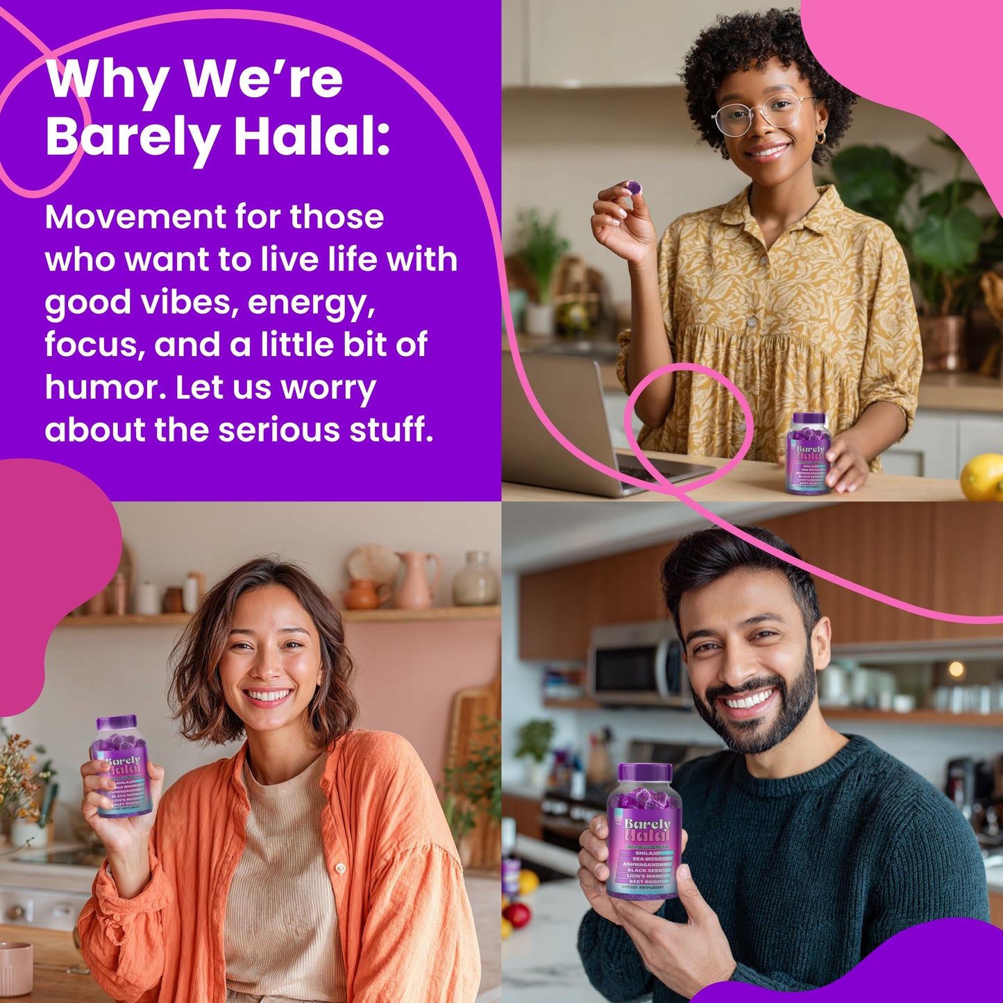 Barely Halal Ashwagandha Gummies – Vegan Mood & Focus Support (Halal Certified)