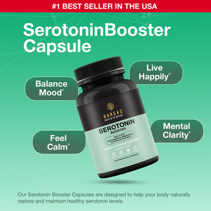 Bargad Serotonin Support Supplement – Mood & Calm (60 Capsules)