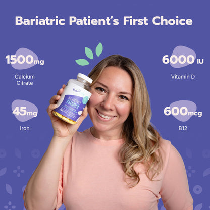 Bari Life Complete Bariatric Multivitamin - Non-Chewable Tablet with Calcium Citrate & Iron (180 Tablets)