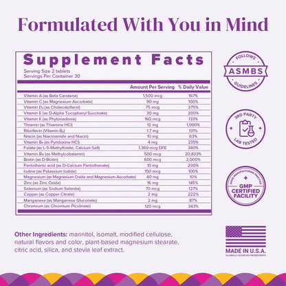 BariMelts Multivitamin 60 Fast-Dissolving Tablets