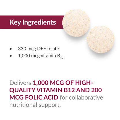 Bariatric Advantage B-12 Speedy Melts - 1000 mcg B12, 200 mcg Folic, Black Cherry, 30 ct