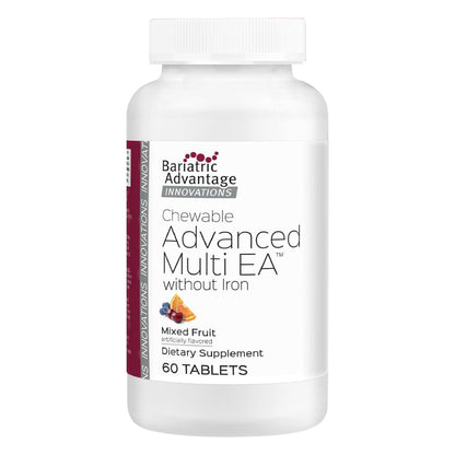 Bariatric Advantage Chewable Advanced Multi EA Without Iron – High Potency Bariatric Multivitamin (Mixed Fruit) 60 Count