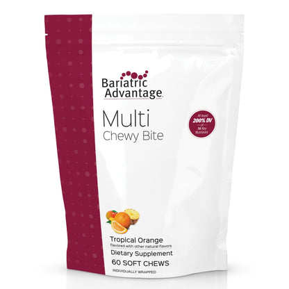 Bariatric Advantage Multi Chewy Bite – Tropical Orange Chewable Multivitamin (60 ct)