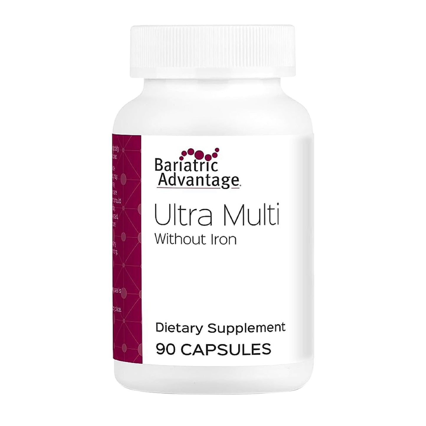 Bariatric Advantage Ultra Multi Without Iron – High Potency Bariatric Multivitamin (90 Capsules, 30 Servings)