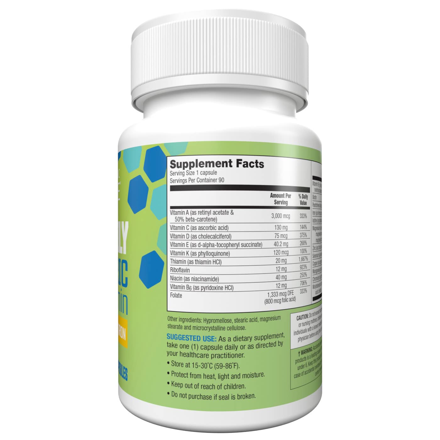 Bariatric Choice Once-Daily Multivitamin with 45 mg Iron | 90 Count | Bariatric Surgery Vitamins