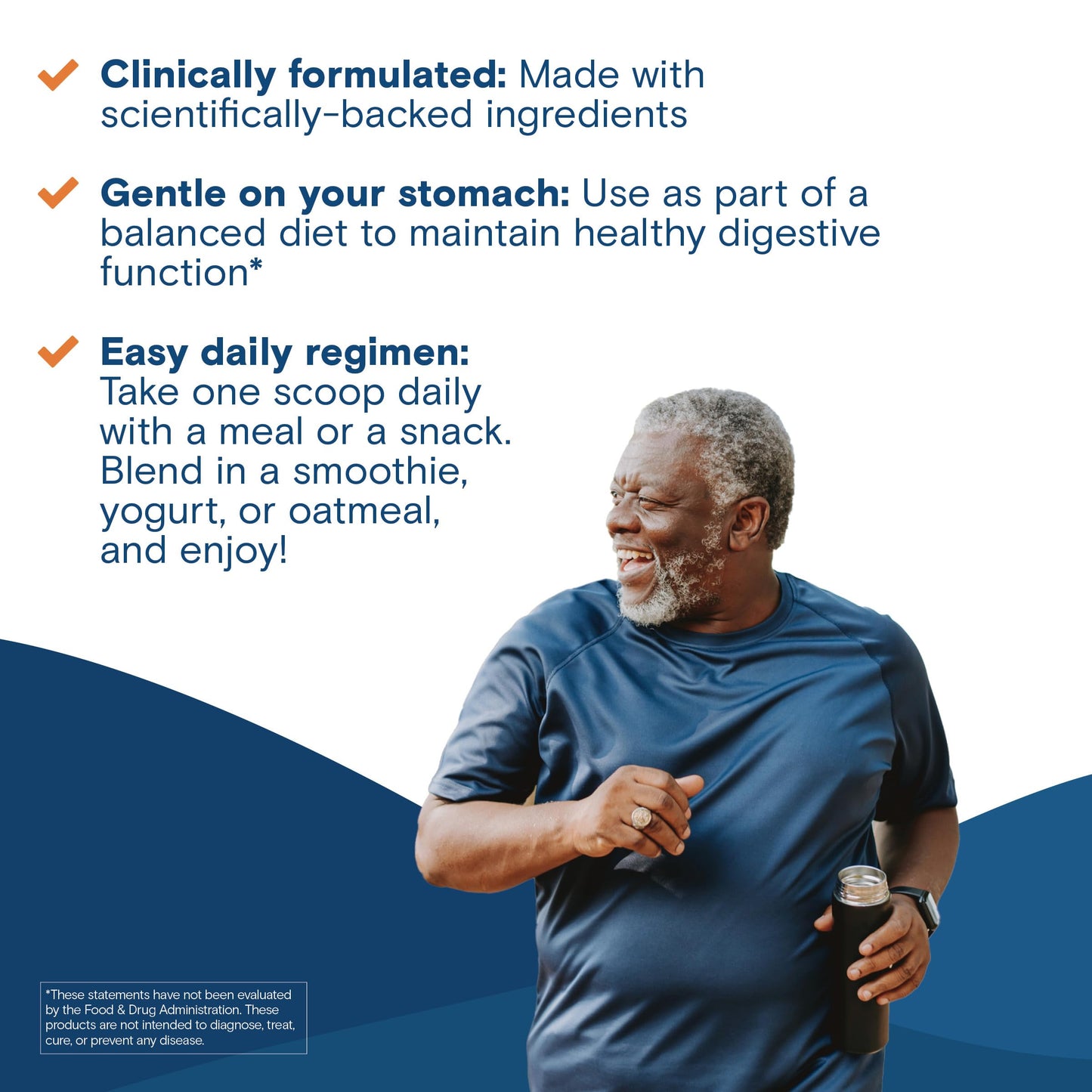 Bariatric Fusion GLP-1 Gut Health Booster - High Fiber Prebiotic Powder for Women & Men | 20 Servings