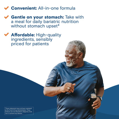 Bariatric Fusion Multivitamin with Iron – Complete Chewable (Tropical) for Gastric Bypass & Sleeve Gastrectomy | One Month Supply