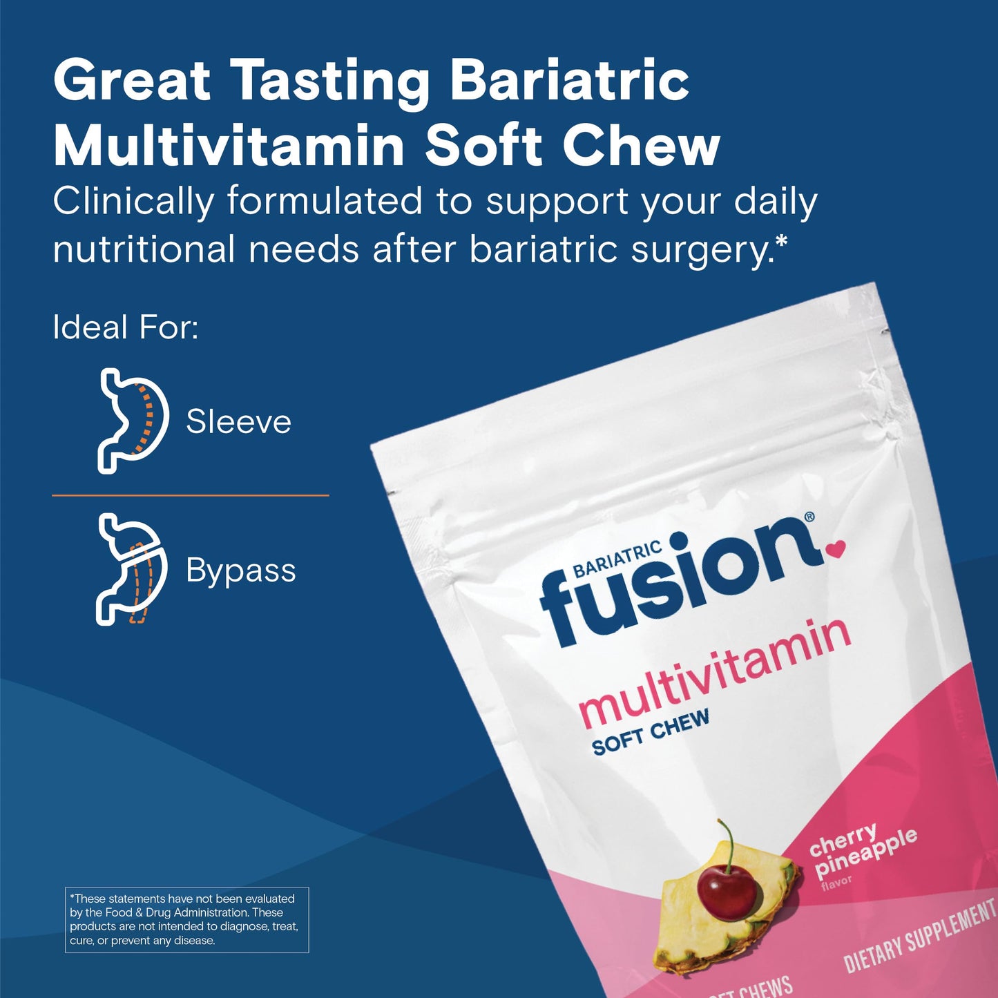 Bariatric Fusion Soft Chew Multivitamin – Cherry Pineapple (60 Count)