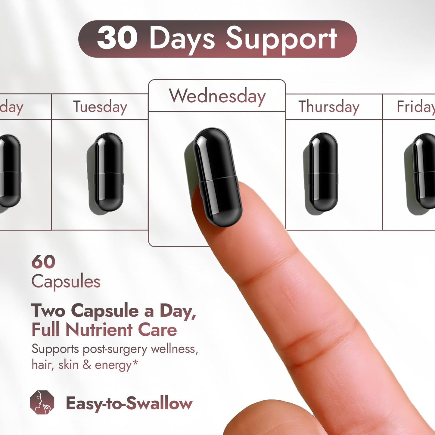 Bariatric Multivitamin with Iron – Post Bariatric Surgery Support (120 Caps, 2-Month Supply) – Gluten-Free