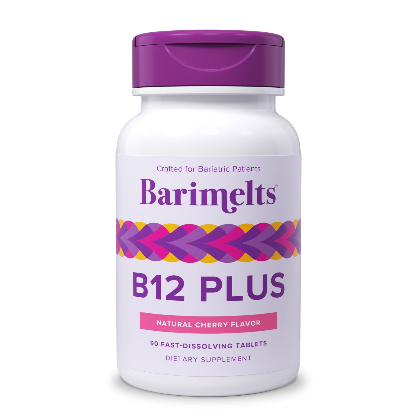 BariMelts Vitamin B12 Plus – 90 Fast-Dissolving Bariatric Tablets (3-Month Supply) | Sugar-Free for Women