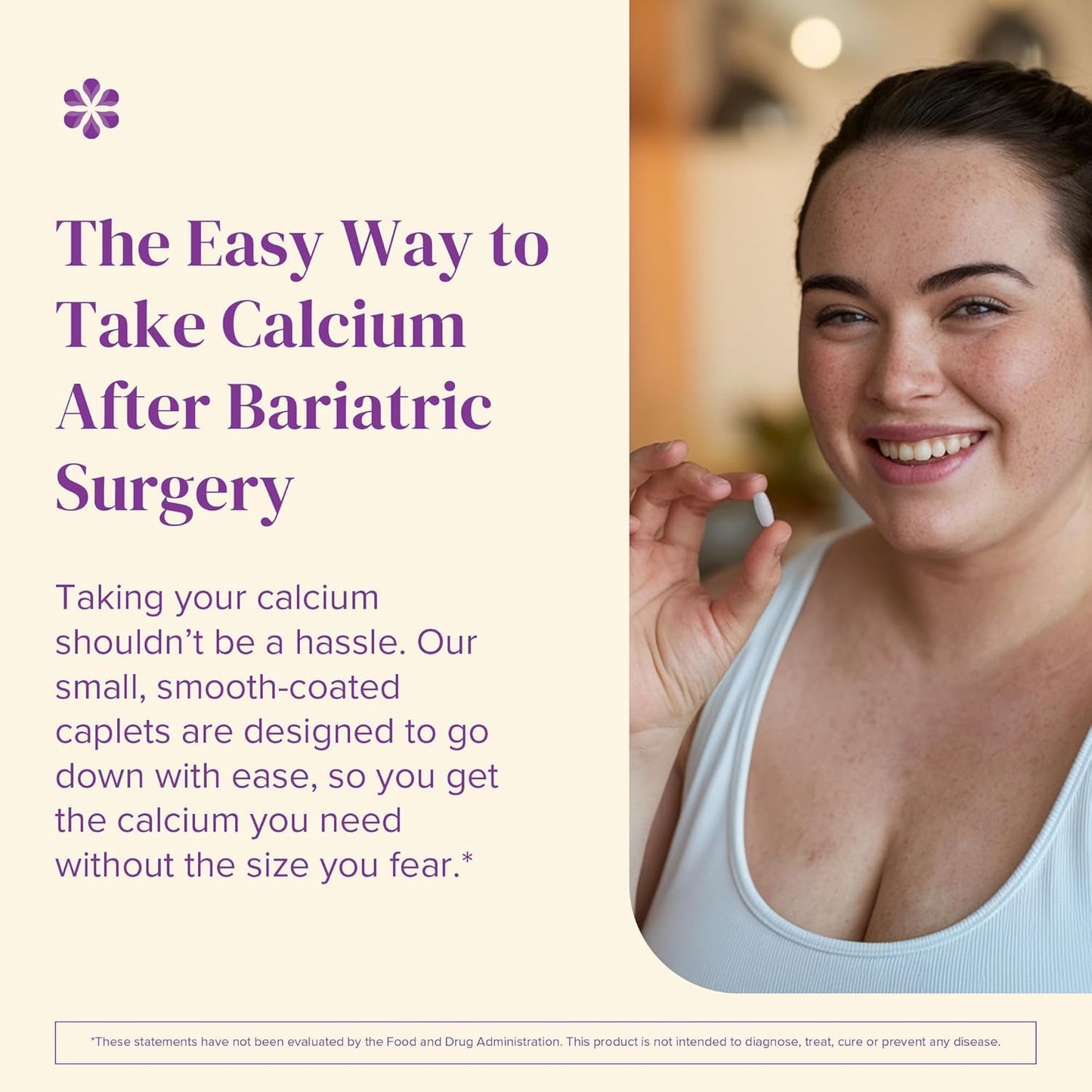 Barimelts Quick-Glide Calcium – Easy-to-Swallow Bariatric Calcium with Vitamin D3