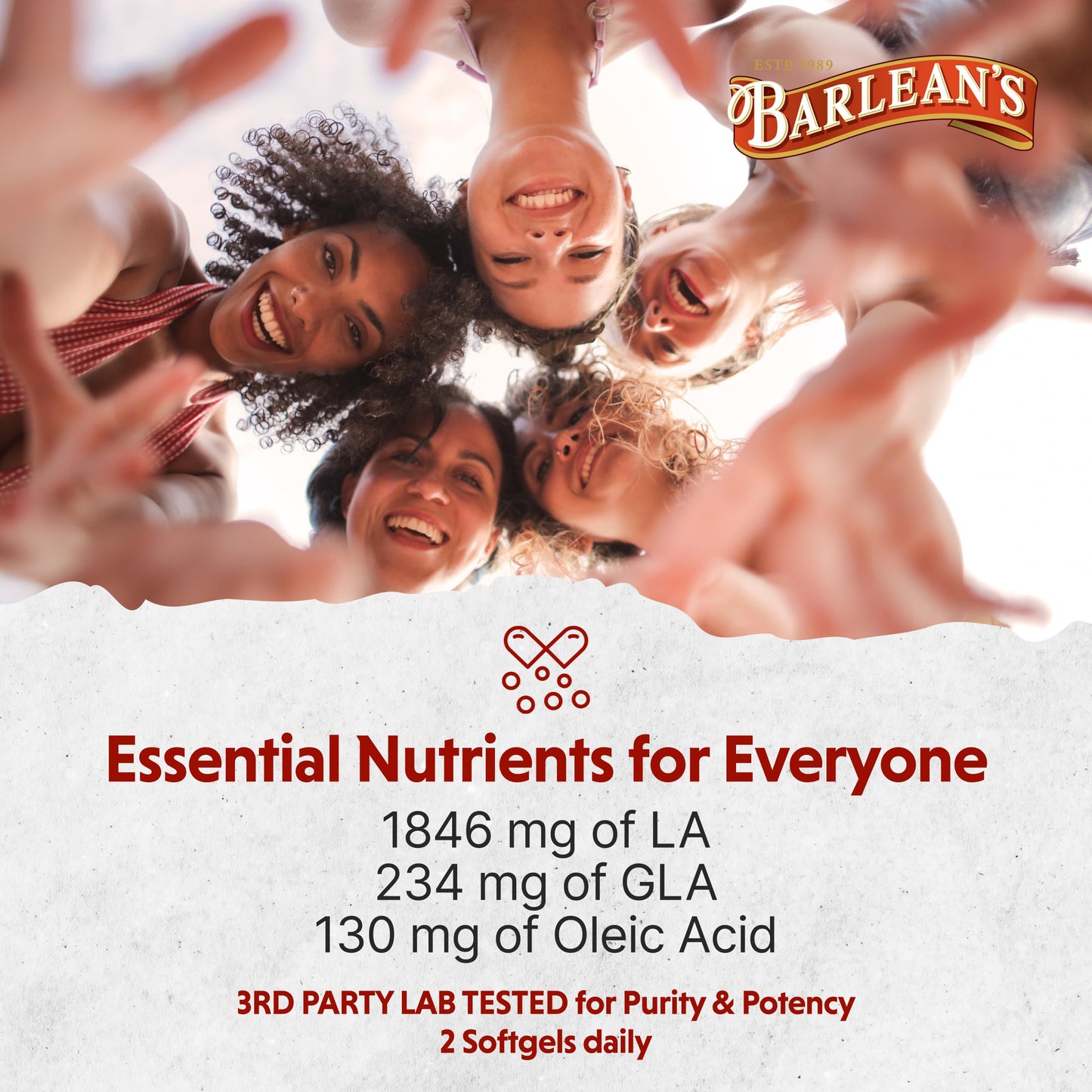 Barlean's Evening Primrose Oil Softgels with GLA - Non-GMO, Gluten-Free - 60 Softgels