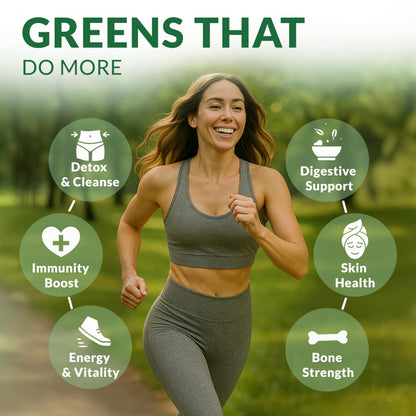 Barley Grass Juice Powder Organic - Raw & Cold-Processed Superfood (6.35oz / 180g) | 72 Servings