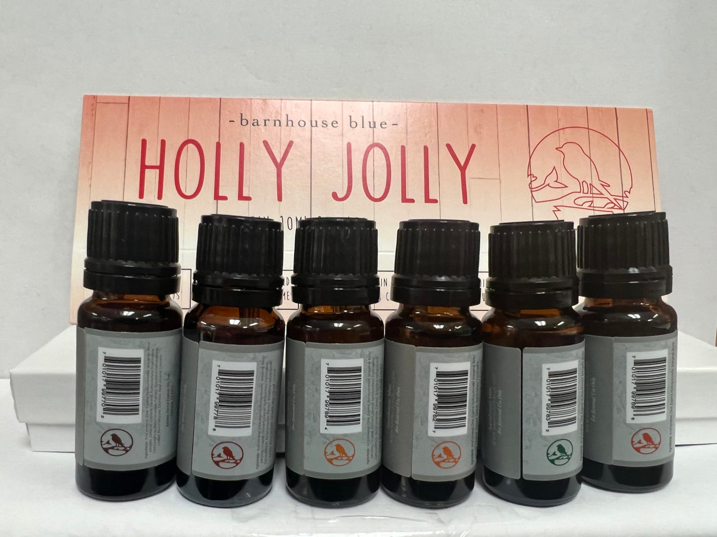 Barnhouse Blue Holly Jolly Set — 6 Premium Fragrance Oils (10ml) | Almond, Chocolate, Cinnamon, Musk, Pine Needle, Pumpkin
