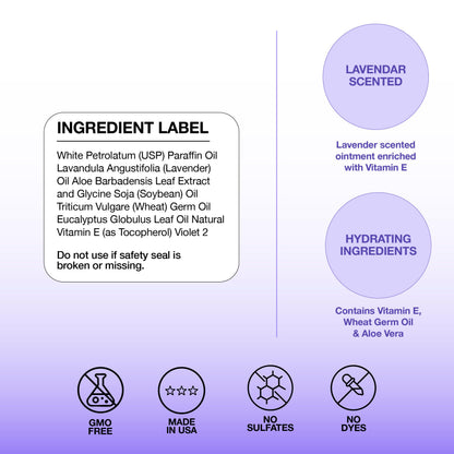 Basic Brands Vitamin E Ointment Lavender 2 oz | Skin Repair & Hydration
