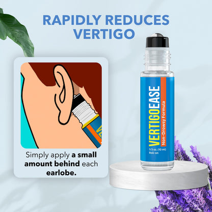 Basic Vigor Vertigo Ease Roll-On (10ml) – Natural Vertigo Support with Lavender, Ginger & Frankincense