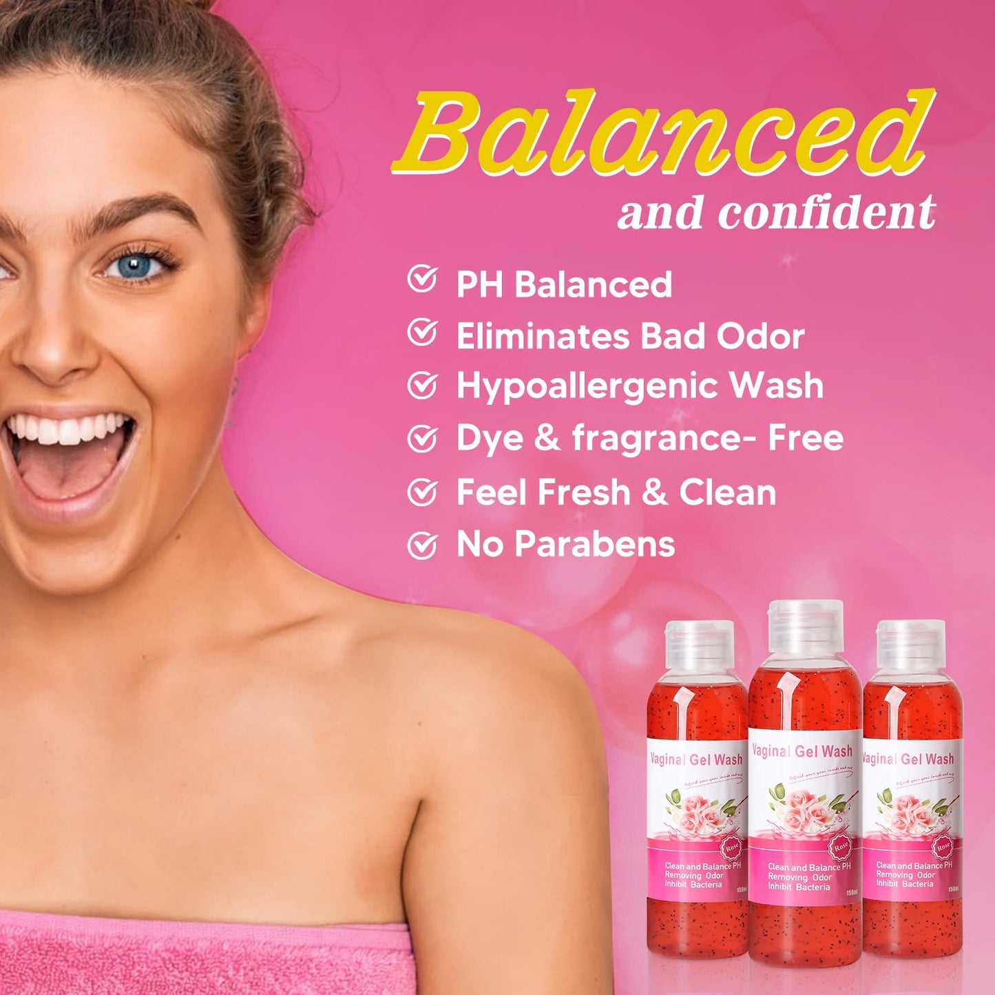 BASSI Feminine Wash & Yoni Oil & Yoni Soap Set – Fragrance-Free, pH Balanced, Moisturizing