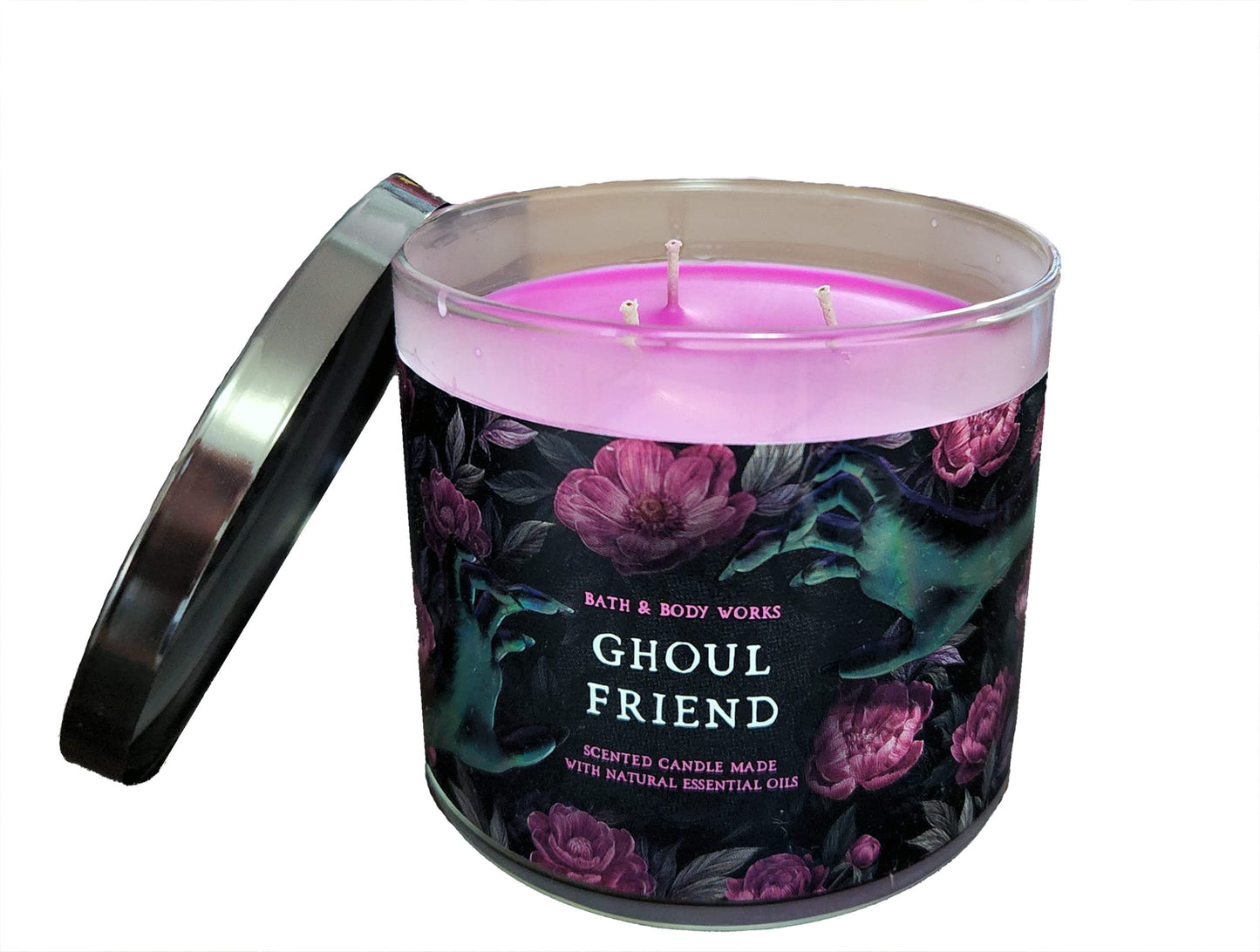 Bath & Body Works White Barn 3-Wick Candle with Essential Oils - 14.5 oz (Ghoul Friend) - 2021 Halloween