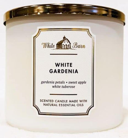 Bath & Body Works White Barn 3-Wick Candle – White Gardenia 14.5 oz