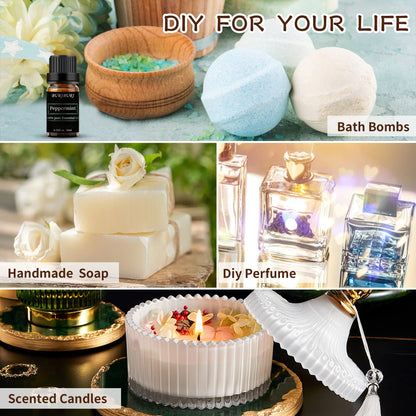 BURIBURI Peppermint Essential Oil — 100% Pure, 10ml | Organic Aromatherapy